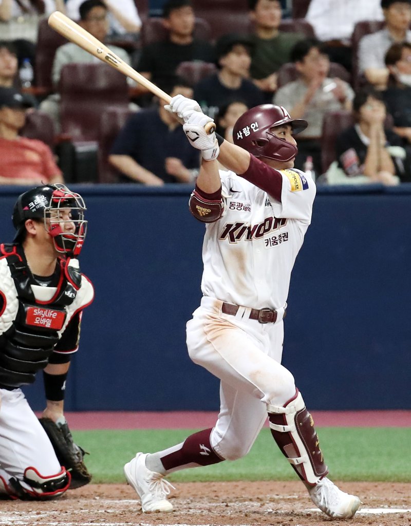 키움 히어로즈의 왼손잡이 타자 이정후. 2023.7.11/뉴스1 ⓒ News1 민경석 기자