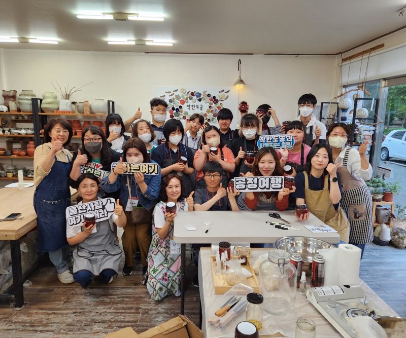 착한도공은 울주군 온양읍과 서생면 일대의 특산품인 서생배를 활용해 전통주 발효체험과 고추장 만들기 체험을 진행하고 있다. 울주군 제공