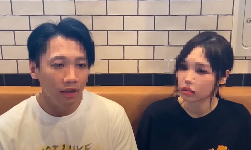 대만 유튜버가 일본에서 여동생이 성추행 피해를 당했다고 폭로했다. 사진은 유튜버 닉(왼쪽)과 그의 아내 애슐리 / 유튜브 尼克&ASHLY 갈무리