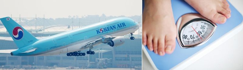 대한항공은 김포공항 국내선 이용자들을 대상으로 오는 28일부터 다음달 6일까지, 인천공항 국제선 이용자들을 대상으로 다음달 8~19일 휴대 수하물을 포함한 승객 표준중량을 측정할 예정이다. 사진=연합뉴스/게티이미지뱅크