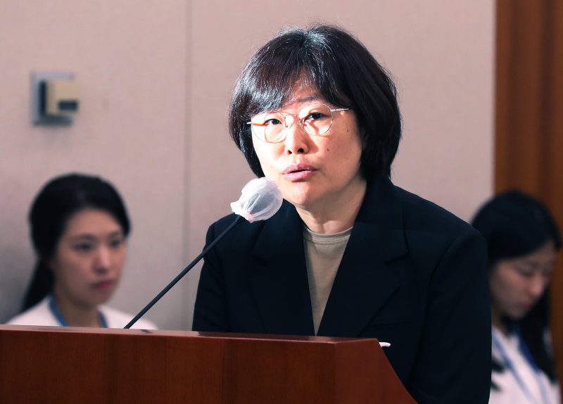 유재은 국방부 법무관리관이 21일 오전 서울 여의도 국회에서 열린 법제사법위원회 전체회의에서 의원들의 질의를 받고 있다. 2023.8.21/뉴스1 ⓒ News1 송원영 기자