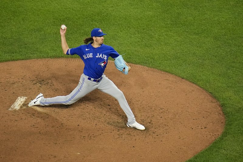 [볼티모어=AP/뉴시스] 메이저리그(MLB) 토론토 블루제이스의 케빈 가우스먼.