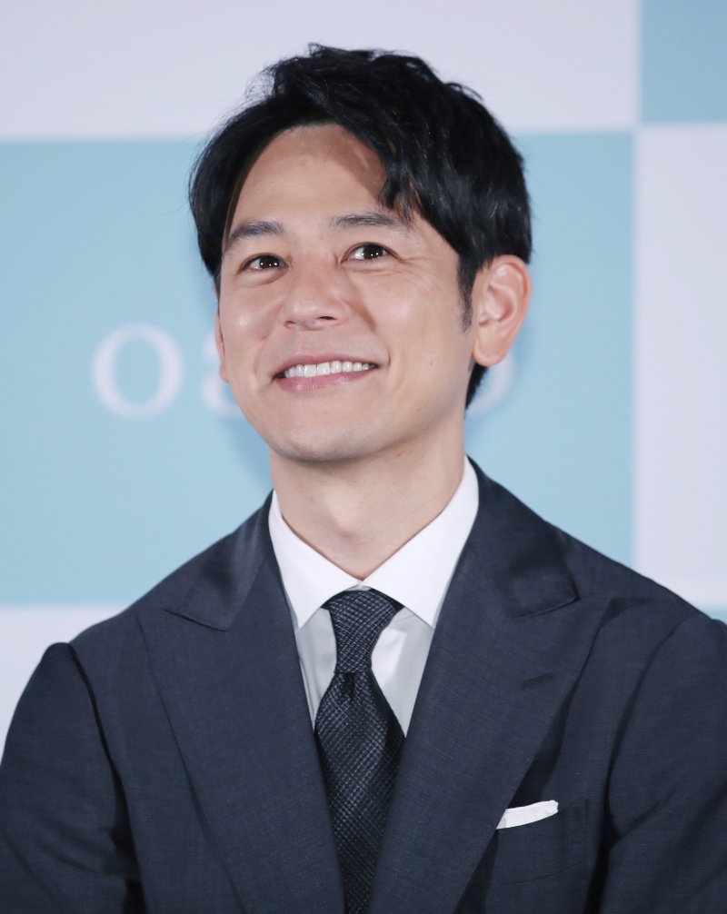 [서울=뉴시스] 김진아 기자 = 배우 츠마부키 사토시가 25일 서울 광진구 롯데시네마 건대입구에서 열린 영화 '한 남자' 시사회 및 간담회에서 취재진의 질문에 답하고 있다. 2023.08.25. bluesoda@newsis.com