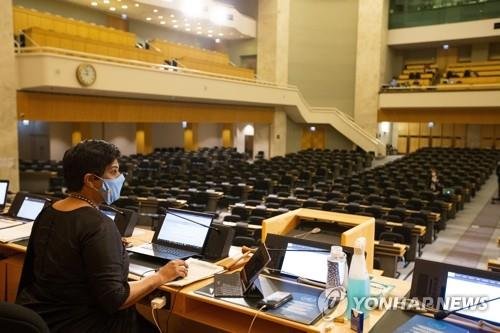 2021년 유엔 유럽본부에서 열린 유엔 인권이사회 [EPA=연합뉴스 자료사진]