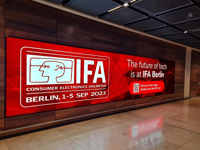 유럽 최대 가전 전시회인 IFA 2023이 열리는 독일 베를린에 홍보물이 전시돼 있다. IFA 홈페이지