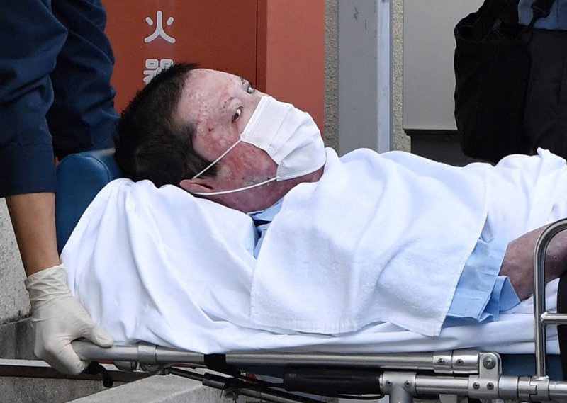 교토애니메이션 방화 사건의 용의자 아오바 신지(45). 그는 2019년 7월 일본 교토애니메이션 제1스튜디오에 불을 질러 36명의 사망자를 냈다. AFP, 뉴스1