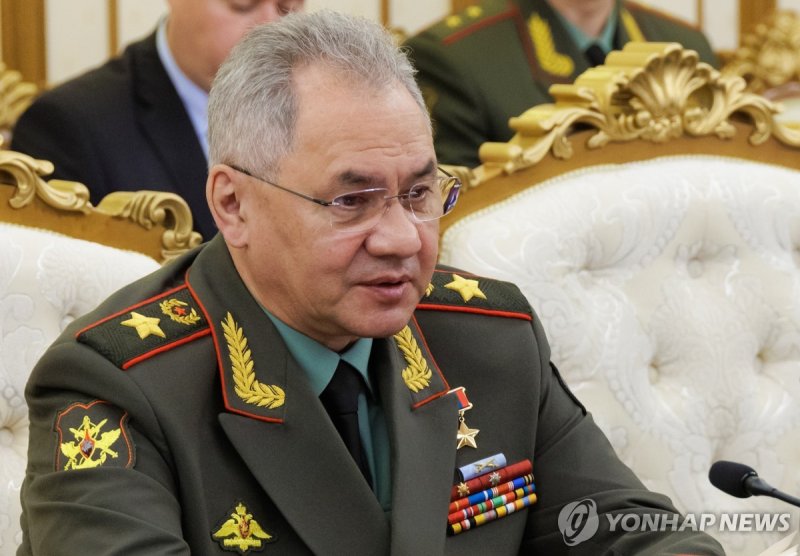 세르게이 쇼이구 러 국방장관 NORTH KOREA, PYONGYANG - JULY 26, 2023: Russia?s Defence Minister Sergei Shoigu during a meeting with North Korea's Defence Minister, General Kang Sun-nam. Vadim Savitsky/Russian Defence Ministry Press Office/TASS