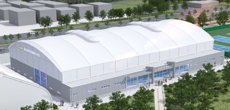 [김포=뉴시스] 정일형 기자 = 김포 실내테니스장 조감도. (사진은 김포시 제공)