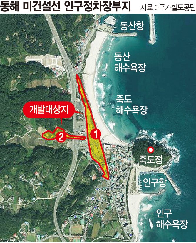 철도공단, 양양 인구정차장부지 개발 사업자 모집