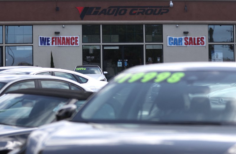 미국 캘리포니아주 리치몬드에 위치한 한 자동차 판매점에 차량이 전시되어 있다. 사진=AFP연합뉴스