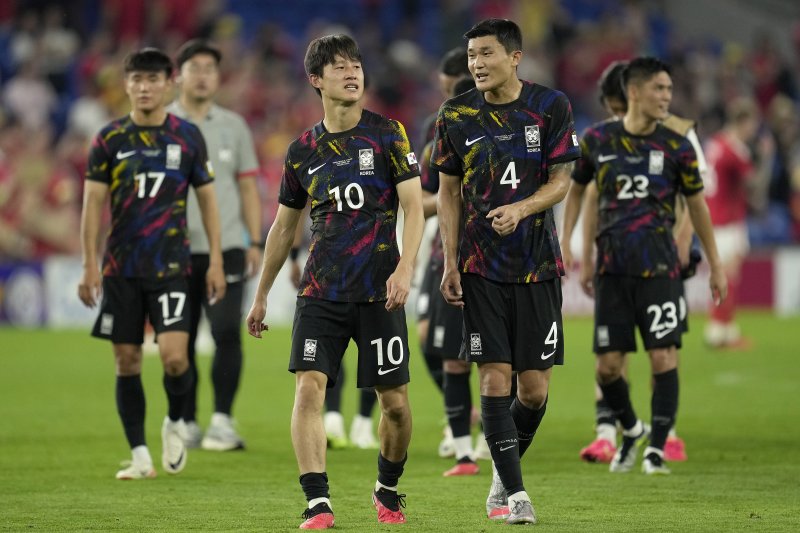 대한민국은 유럽 원정 1차전에서 웨일스와 0-0으로 비겼다. (사진 = 연합뉴스)