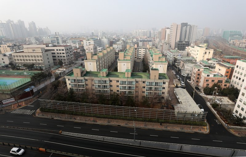 서울 영등포구 신길동 대방 신혼희망타운 부지 모습. 2022.1.9/뉴스1 ⓒ News1 박세연 기자