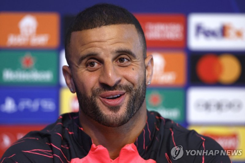 카일 워커 Soccer Football - Champions League - Manchester City Press Conference - Etihad Campus, Manchester, Britain - September 18, 2023 Manchester City's Kyle Walker during the press conference Action Images via Reuters/Jason Cairnduff