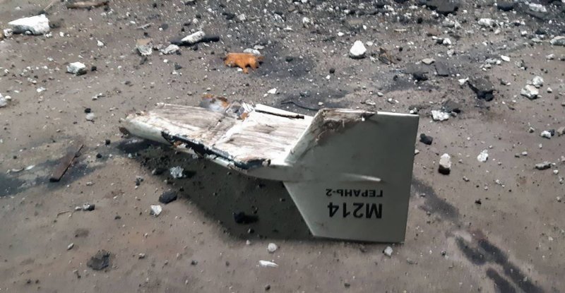 [키이우=AP/뉴시스] 우크라이나군이 공개한 이란제 드론 잔해 자료사진. 2023.09.19.