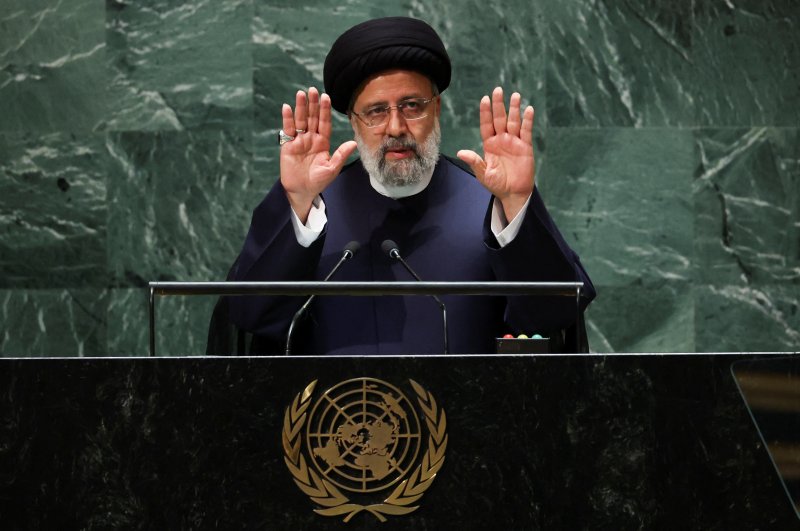 에브라힘 라이시 이란 대통령이 19일(현지시간) 미국 뉴욕에서 열린 유엔 총회에 참석하고 있다. 2023.09.19. ⓒ 로이터=뉴스1 ⓒ News1 정윤영 기자