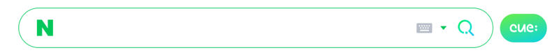 네이버 검색창 우측에 위치한 생성형 AI 검색 ‘Cue(큐):’ 링크. 네이버 PC 화면 캡처
