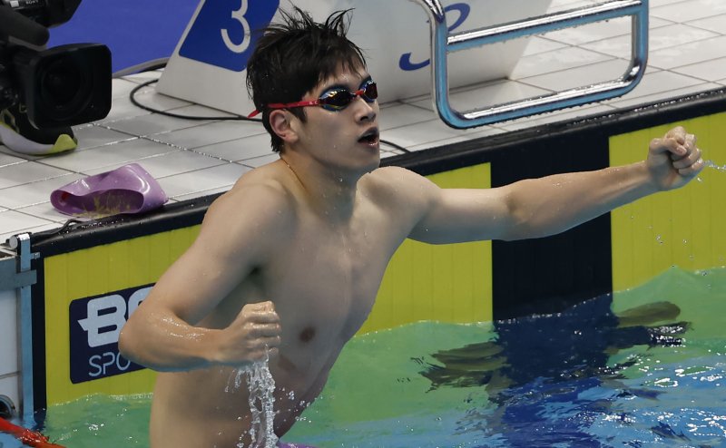 [항저우=뉴시스] 판잔러는 5위로 예선을 통과했다.