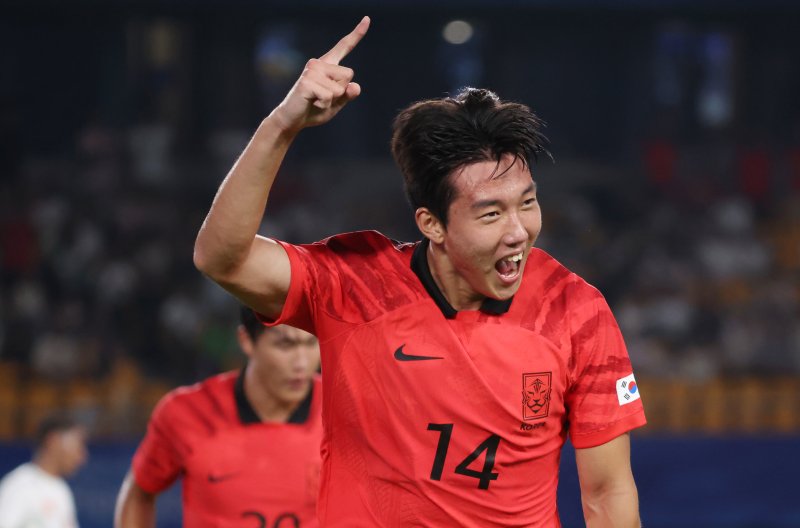 亞게임에서 한국 축구는 아르헨티나?…바레인 꺾고 전승, 3경기 16골 미친 화력 [항저우 AG]