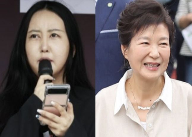 최서원 씨 딸 정유라 씨(왼쪽), 박근혜 전 대통령. 연합뉴스