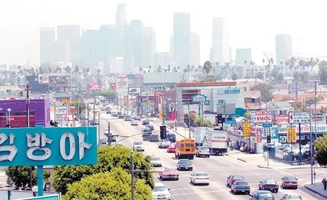 LA한인타운.연합뉴스