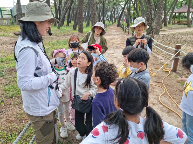 밀양형 아이키움 배움터 숲&강학교 솔밭생태 체험학습. (사진=밀양시 제공) *재판매 및 DB 금지