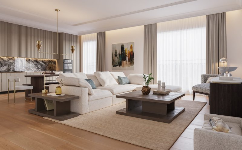 [서울=뉴시스] 신세계까사 '까사미아 캄포 플러스 소파'. (사진=신세계까사 제공) 2023.10.07. photo@newsis.com