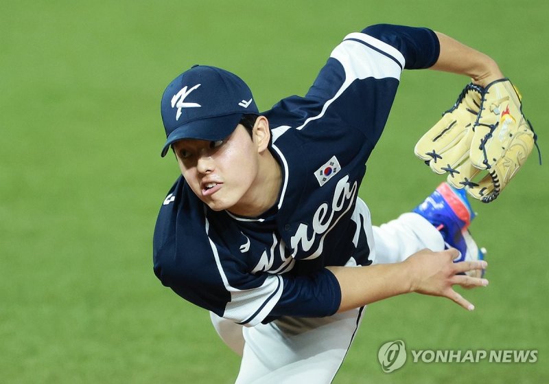 아자! 대한민국 문동주, 대만 선발 린위민 압도 … 6이닝 무실점 7K 쾅쾅 [항저우AG]