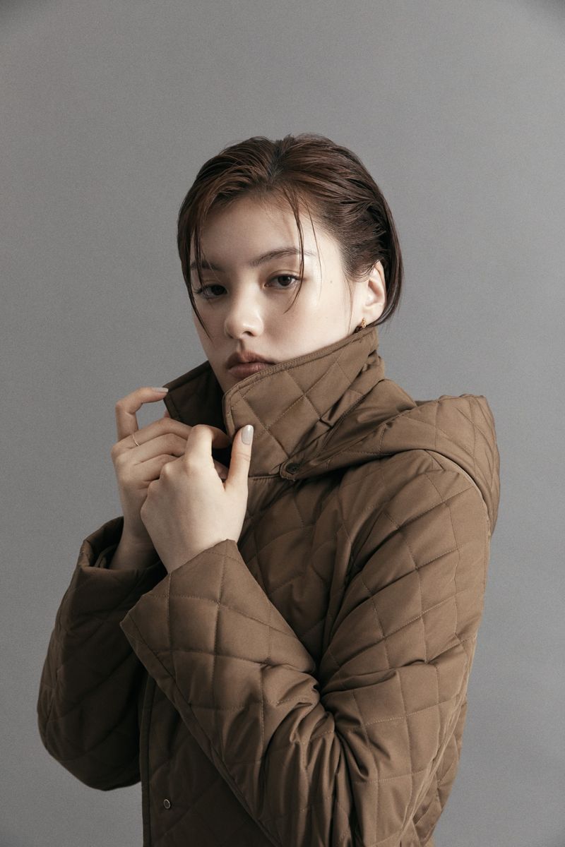 닥스 여성 퀼팅아우터 배우 김용지 화보. LF 제공.