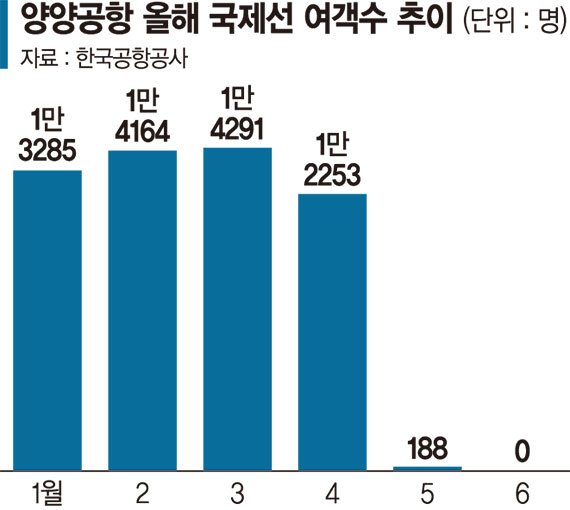 이름만 '국제공항'인 지방공항… 양양공항 국제선 여객 수 '0' [공항 양극화시대 지방이 무너진다 <1>]