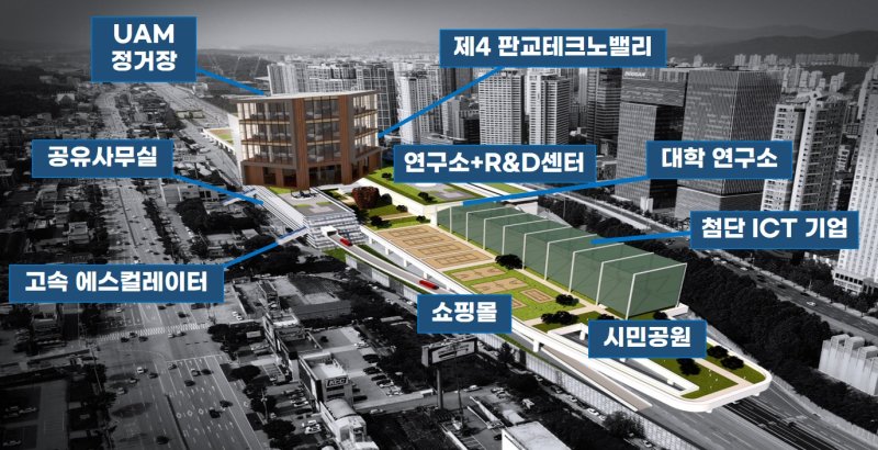 김병욱 의원이 제안한 서울요금소 첨단 테크노밸리 복합개발 구상안.(의원측 제공)