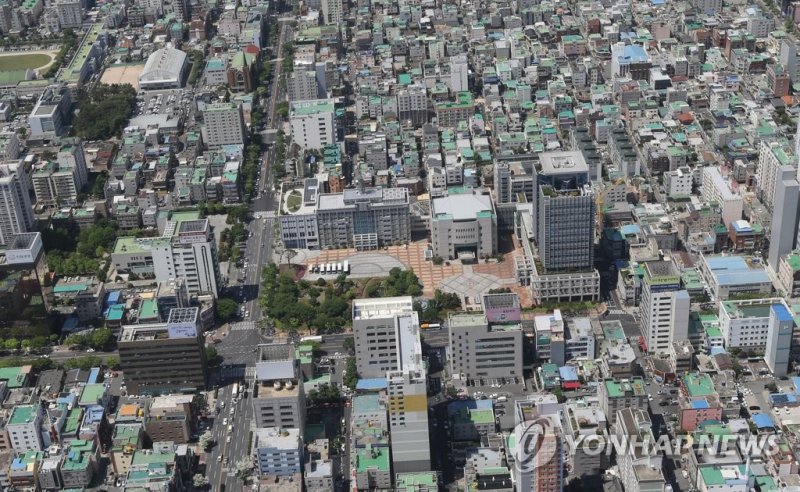 울산시청사 주변 시가지