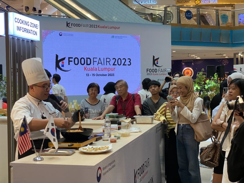 농림축산식품부는 지난 11~15일 말레이시아에서 '2023 말레이시아 K-Food 페어'를 성황리에 열었다.(농식품부 제공)