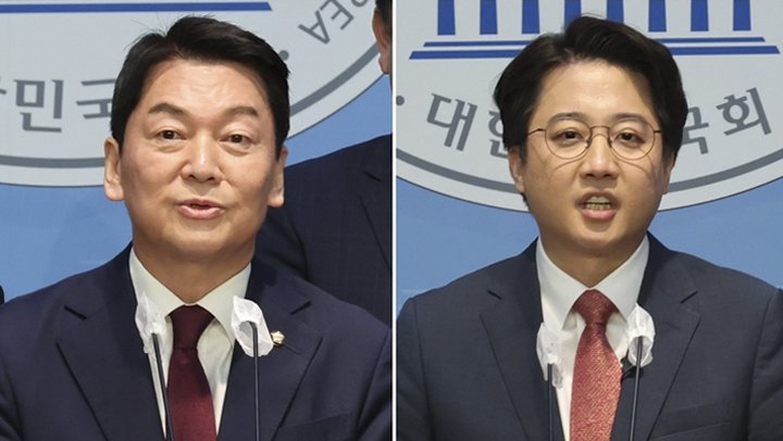 안철수 의원(왼쪽)과 이준석 전 국민의힘 대표. 연합뉴스 자료사진