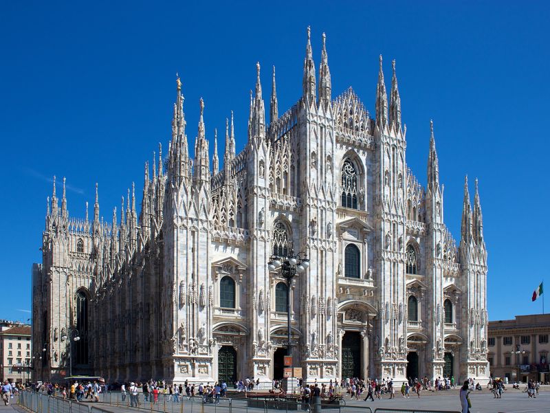 세상에서 가장 큰 고딕 성당으로 유명한 밀라노 대성당. 사진=위키피디아
