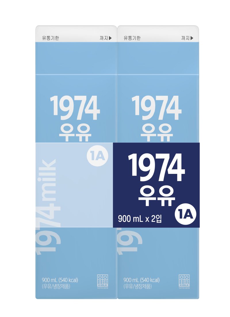 [서울=뉴시스] 편의점 GS25가 판매중인 PB우유 1974 우유. (사진=GS리테일 제공)
