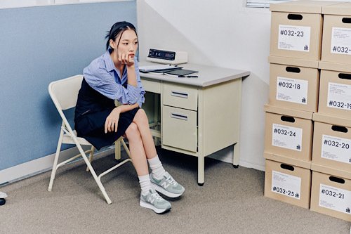 574 플랫폼 스니커즈.(폴더제공)