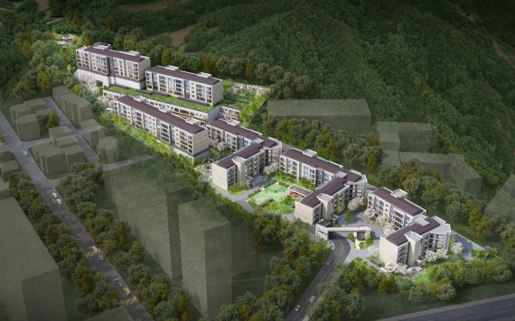 천장산을 품고 있는 이문 아이파크 자이 3단지 조감도