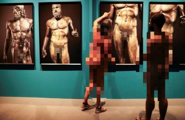 옷 다 벗으세요 '나체주의자'들이 몰려간 스페인 박물관