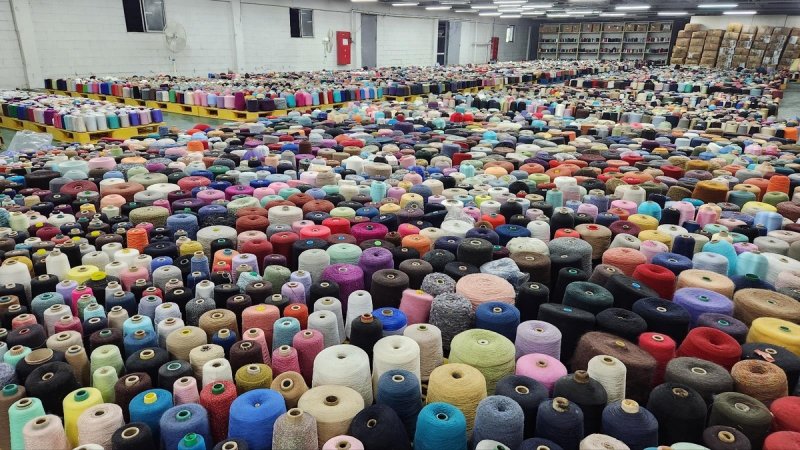 마리오·까르뜨니트 공장의 원사 보관실 [마리오그룹 제공. 재판매 및 DB금지]