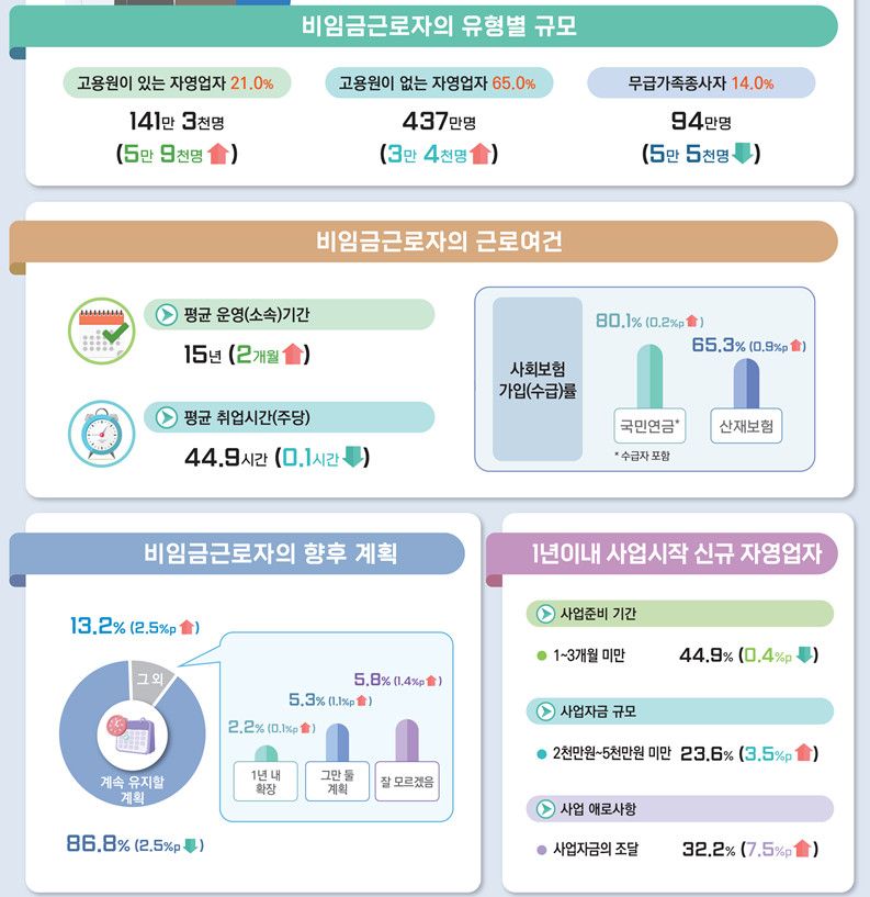 비임금근로 부가조사 결과 /사진=통계청