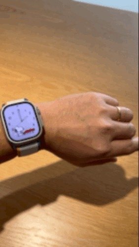 애플워치 울트라2 '더블 탭 제스처' 기능. ⓒ News1 조재현 기자