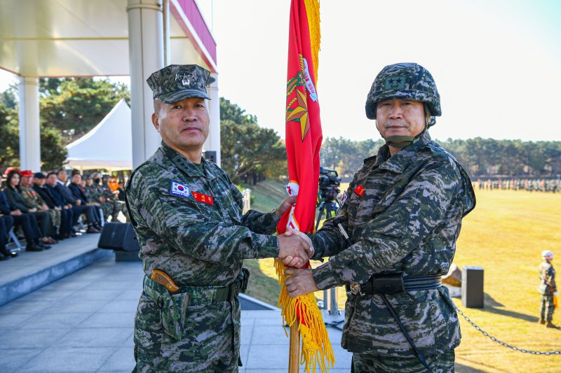 제44대 해병대 제1사단 주일석 해병소장 취임 - 파이낸셜뉴스