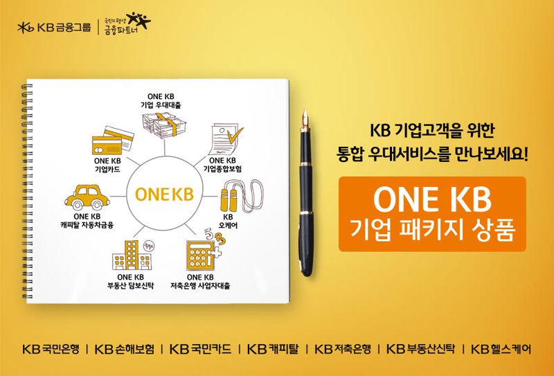 KB금융, 中企고객위한 'ONE KB 기업패키지 상품' 리뉴얼