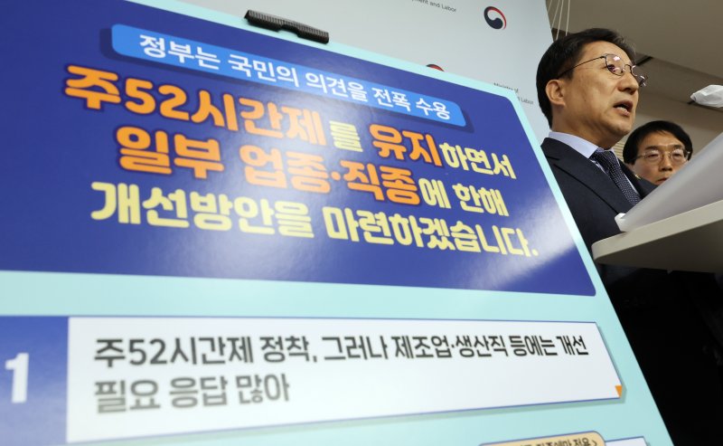 주 52시간제 틀 유지한다...노사 합의로 일부 업종·직종만 연장 가능