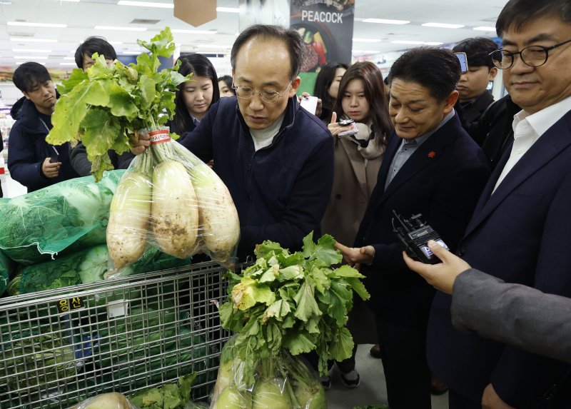 휘발유·농산물 가격 안정세...추경호 "내년에도 관세 내린다"