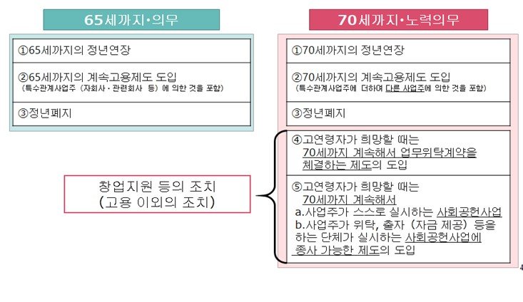 [도쿄=뉴시스] 일본의 고령자 고용 대책 개요(자료=후생노동성 제공) 2023.11.20 photo@newsis.com