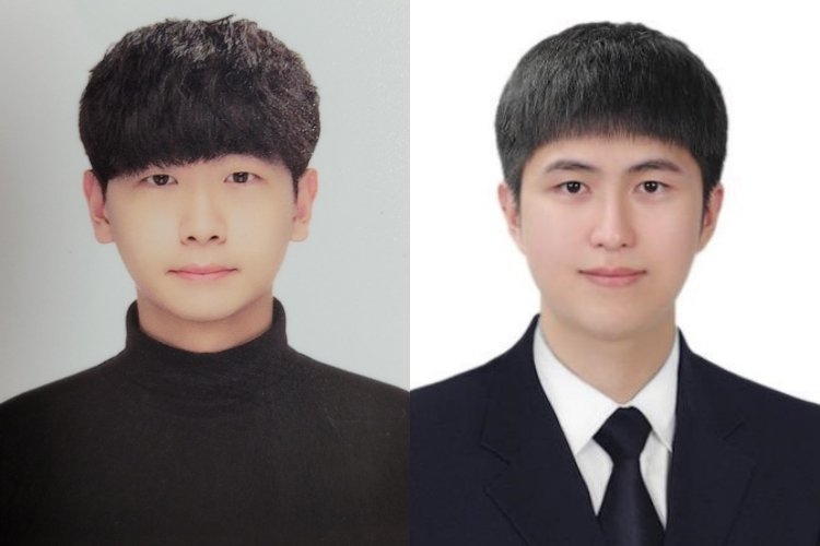[인천=뉴시스] 한국폴리텍대학 인천캠퍼스 산업설비자동화과 졸업생 이강천씨(왼쪽)와 스마트전기자동차과 재학생 윤상준씨. (사진=인천폴리텍 제공)