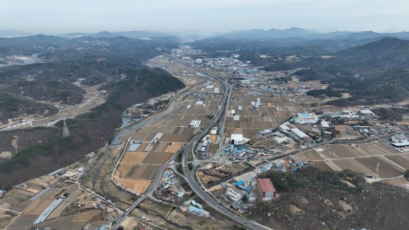 시스템반도체 클러스터 국가첨단산업단지가 조성되는 용인시 처인구 이동읍과 남사읍 일대 전경. 사진=뉴스1