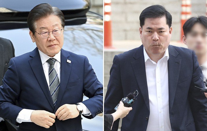 더불어민주당 이재명 대표(왼쪽)와 유동규 전 성남도시개발공사 기획본부장. 연합뉴스