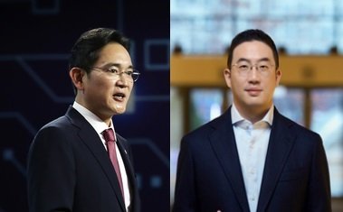 이재용 삼성전자 회장(왼쪽)과 구광모 LG 회장. 뉴스1